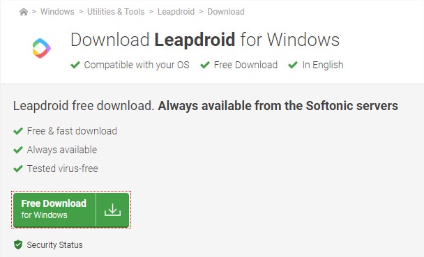leapdroid for windows